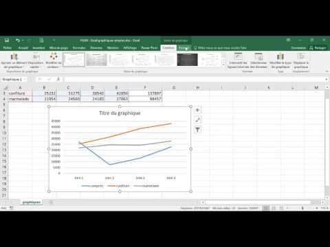 Excel - 1 Basique - Cours Graphique simple - courbe