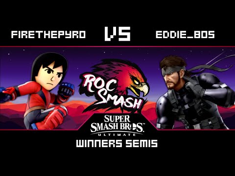 FireThePyro (Mii Brawler) vs Eddie_805 (Snake) | Roc Smash 43 - SSBU Winners Semis