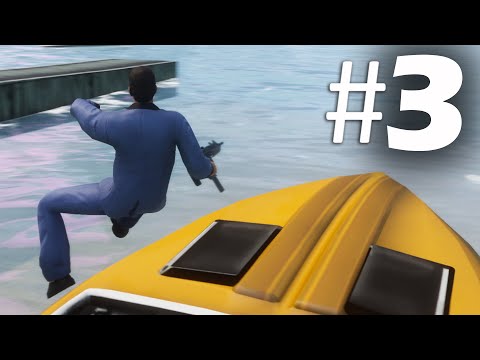 GTA Vice City Definitive Edition #3 - Can't Swim! PS5 Remastered