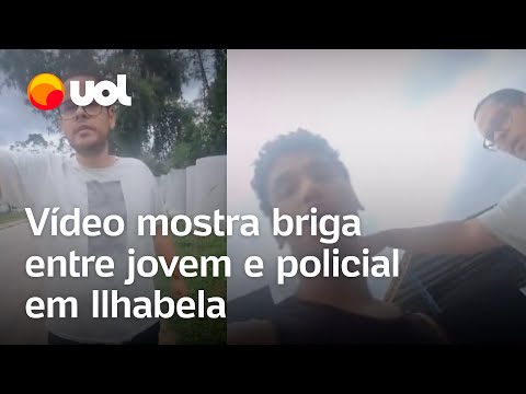 Vídeo mostra discussão entre homem e policial em frente a delegacia em SP; briga acabou em agressão
