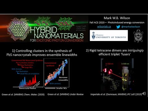 Mark WB Wilson - Fall ACS 2020 - Hybrid Materials for Excitonic Photon Conversion