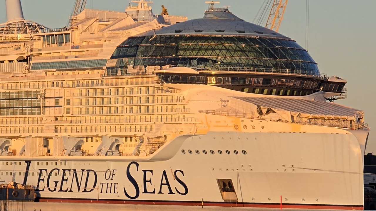Legend of the Seas FIRST LOOK – Sea Trials Coming Soon? | World's new LARGEST cruise ship