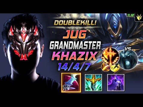 GrandMaster Kha'Zix Jungle vs Karthus - 천상계 장인 정글 카직스 템트리 룬 월식 정복자 カ＝ジックス Ка'Зикс - LOL KR 11.12