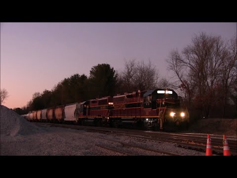 Mass Coastal Railroad MC-4 with salt hoppers - 12/9/2022