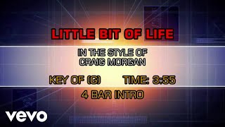 Craig Morgan - Little Bit Of Life (Karaoke)
