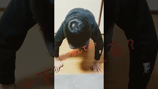 息子のこうの腕立て伏せが変だよ