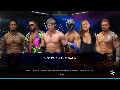 Rollins vs Wes Lee vs Logan Paul vs Axiom vs Dunne vs Kross - MITB Ladder Match [WrestleMania IV]