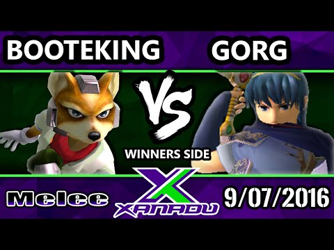 S@X 166 - BootEKing (Fox, Falco) Vs. Gorg (Marth) SSBM Tournament - Smash Melee