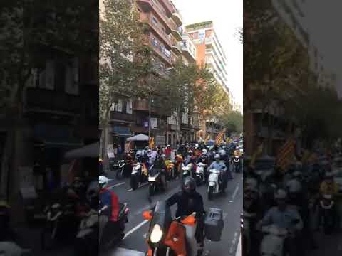 Barcelona calle Artos 28-10-2017 todos con ESPAÑA