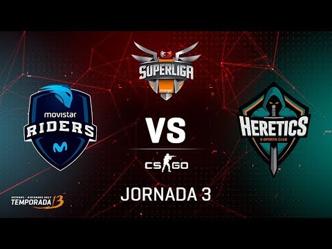 MOVISTAR RIDERS VS TEAM HERETICS - Mapa 2 - Jornada 3 - #SuperligaorangeCSGO3