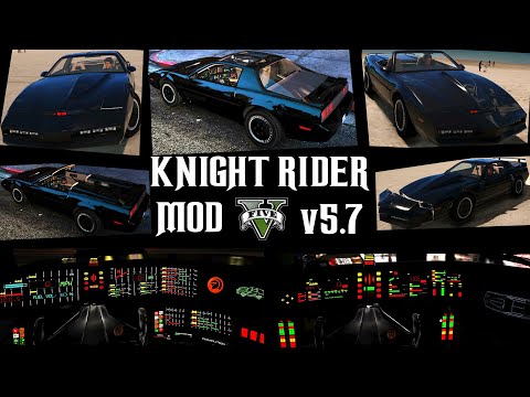 Knight Rider Mod v5.7 for GTA 5 - All abilities, functions and animations