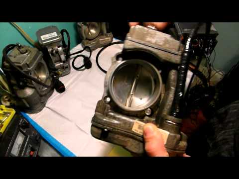 Mercedes S420 throttle body bench test after repair