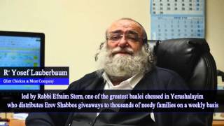 קמחא דפסחא - "עונג שבת ויו"ט" ע"י הרב אפרים שטערן Pesach Distribution by Oneg Shabbos V'Yom Tov