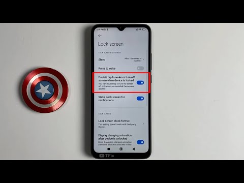 Double tap to turn on the screen on POCO C40 Android 11
