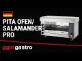 Commercial Gas Salamander Grill / Pita Oven PRO -19.5 kW - 6 burners