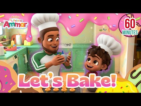 🍩 Little Ammar 🎬 Lets Bake! 60 Minutes Compilation | Durioo+