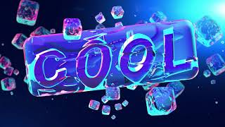 Cool 3D Text Background video | Footage | Screensaver