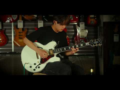 Epiphone 1959 ES-355 Semi-Hollowbody Electric Guitar - Classic White image 7