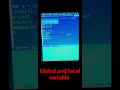 Global And Local Variable In C Programming Cprogramming Coder Program Variables Global Global