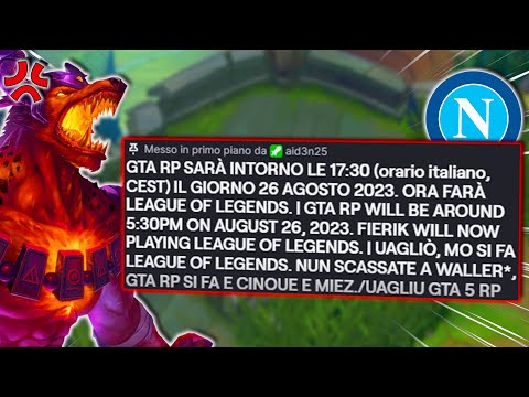"QUANDO GTA RP?" - League of Legends ITA #3816