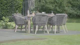 4 Seasons Outdoor Santander Dining Stuhl, anthrazit 4er-Set