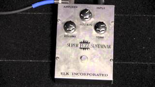 Video thumbnail for 1970 Elk Super Fuzz Sustainar Demo by drowninginguitars