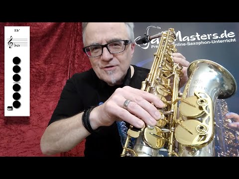 Eb-Durtonleiter, Ton für Ton, einfach & simpel erklärt (mit Griffbild) Saxophon Praxis Tipps