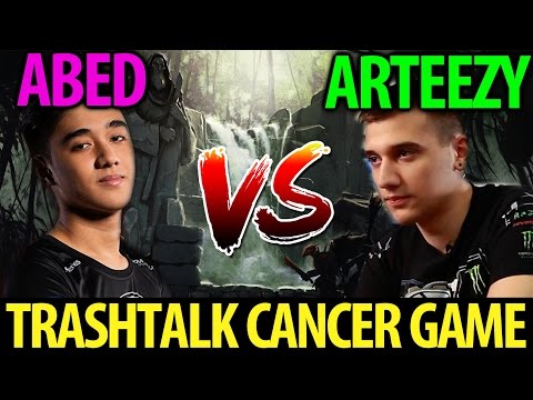 Arteezy [OD] vs Abed [Invoker] Dota2 Trash Talk Cancer Game- 8312MMR vs 8559MMR
