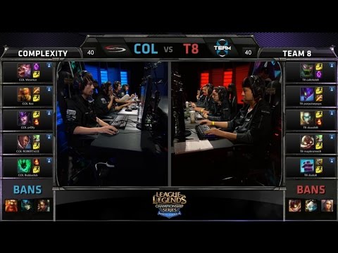 LCS NA 2015 Spring Promotion COL vs T8 Game 1 Highlights