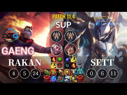 DFM Gaeng Rakan vs Sett Sup - KR Patch 11.4