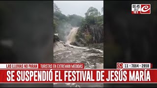 Alertan por impresionante crecidas de los ríos en Córdoba