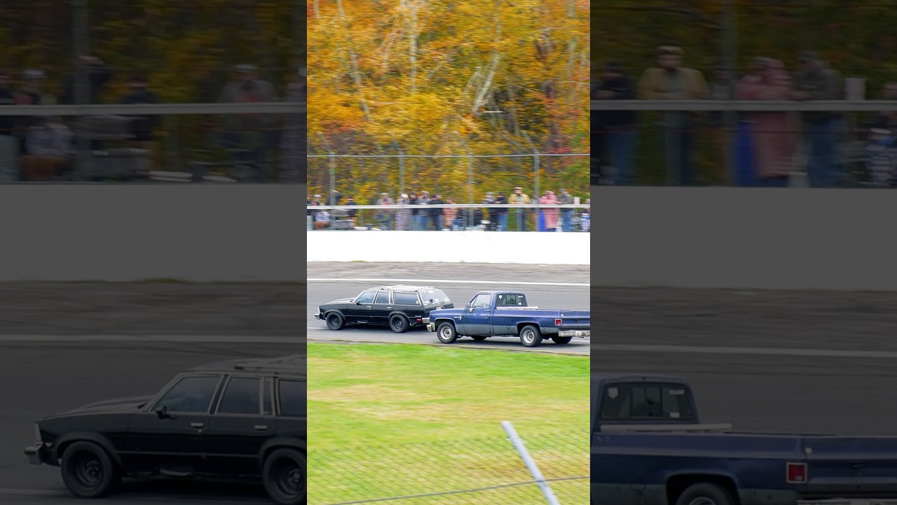 Chevy C10 vs Malibu Wagon Spectator Drags at Waterford