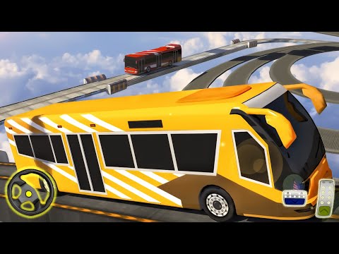 Impossible Bus Simulator Track - Bus Stunt Driving Game | Android Gameplay