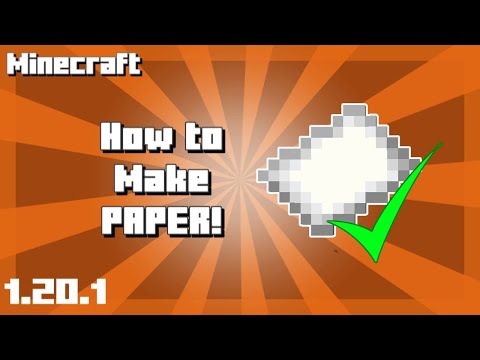 Stingray Productions - How to Make Paper in Minecraft! 1.20.1
