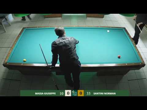 MASSA GIUSEPPE vs SANTINI NORMAN - 1ª Prova Istituzionale - 10/11/2019 - Accademia del Biliardo TR