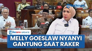 Detik-detik Melly Goeslaw Nyanyi Lagu 'Gantung' saat Tutup Raker Komisi X Bareng Menbud Fadli Zon