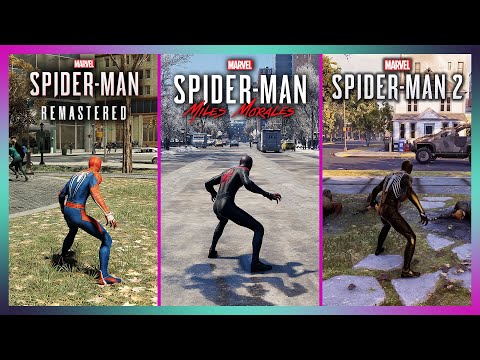 Marvel's Spider-Man 2 vs Spider-Man Remastered vs Miles Morales - Early Gameplay Comparison
