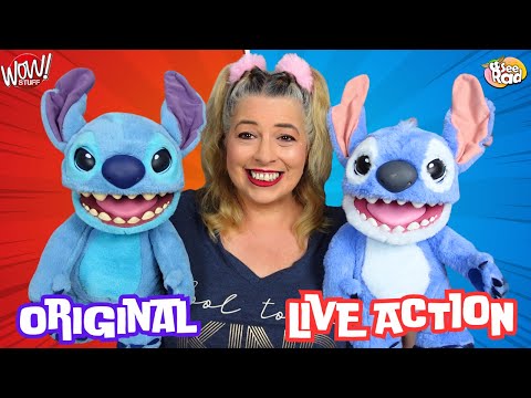 Wow Stuff! RealFX Stitch Puppetronics Comparison - Original Vs Live Action