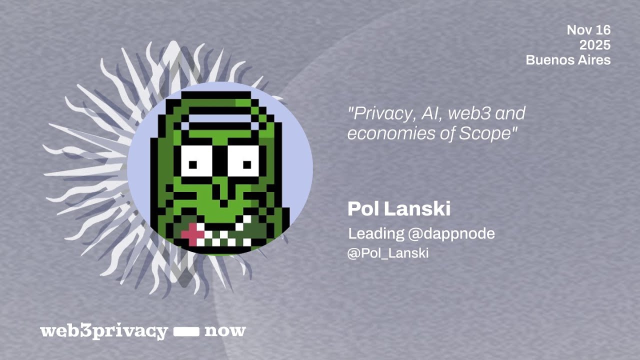 "Privacy in the Age of AI" by Pol Lanski // ECC#2 - Buenos Aires 2025