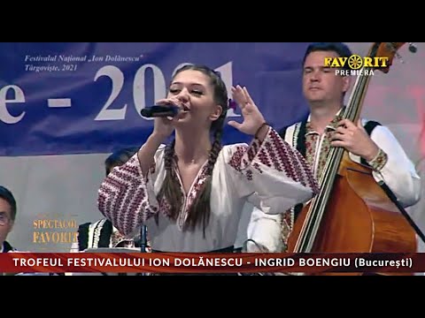 Ingrid Boengiu – Trofeul Festivalului Ion Dolănescu