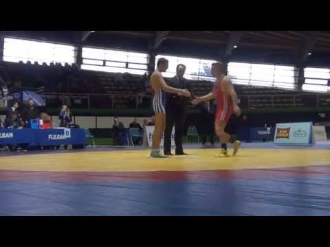 DORO GABRIELE V.S GIORDANELLA MATTEO KG 76 CAMPIONATI ITALIANI DI LOTTA GRECO ROMANA 21/02/2015