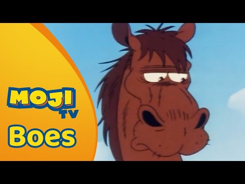 PAARD ROERT MET Z'N STAART 🐴 | BOES 🐂 | Nederlandse Kinderseries | MojiTV