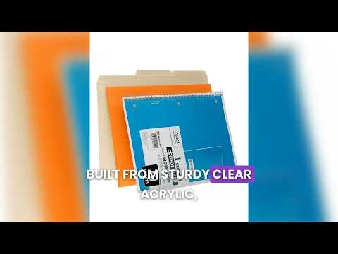 Acrylic Desktop File Organizer and Sorter for files, notebooks and paper