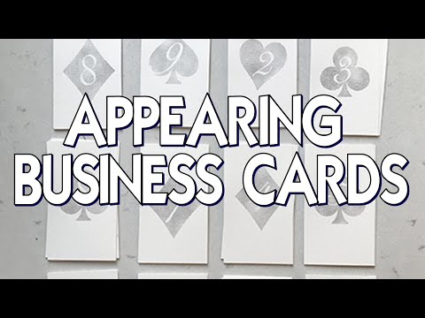 Magic Review - Appearing Business Cards (Card Reveal Pack) by Sam Gherman
