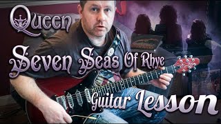 Seven Seas Of Rhye - Queen - rhythm guitar tutorial