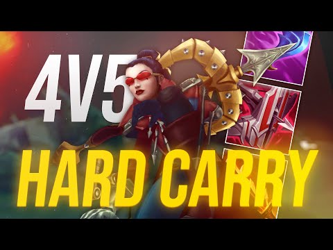 RANK 1 VAYNE WAS FORCED TO CARRY AN INSANE 4V5 IN DIAMOND ELO