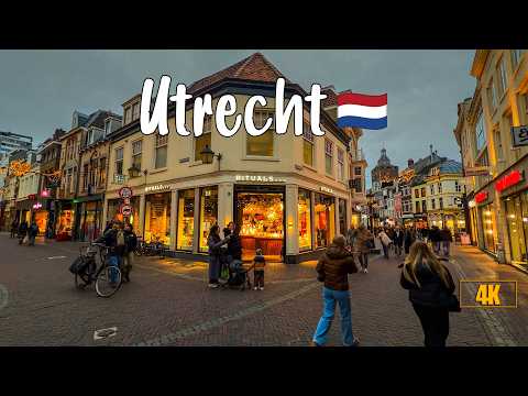 🇳🇱 Exploring & Strolling through Utrecht in evening, Utrecht Netherlands