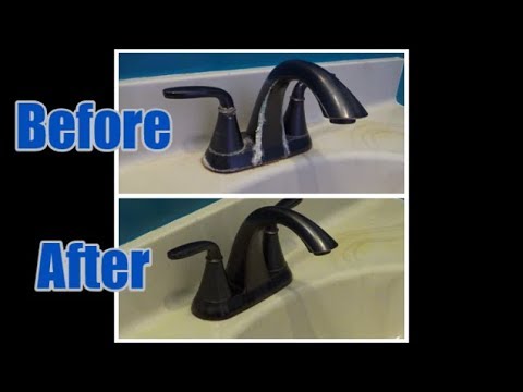 How to Clean Hard Water Deposits off a Bronze Faucet