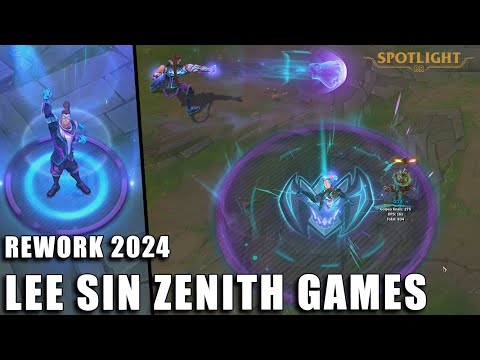 Lee Sin Zenith Games (REWORK 2024) - Skin Spotlight PREVIA