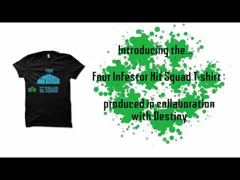 Four Infestor Hit Squad T-Shirts for Sale!